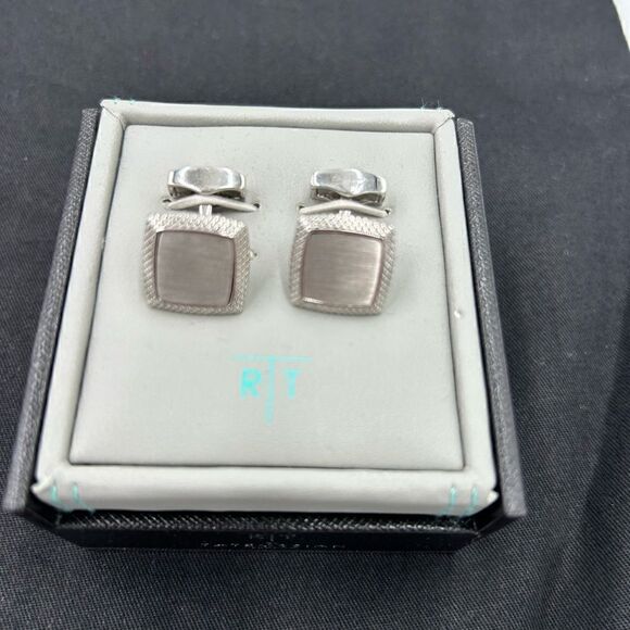 Men’s  Tateossian titanium cufflinks - Picture 6 of 8